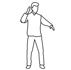  guy dancing on a white background