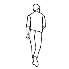 sketch of a guy dancing on a white background
