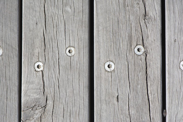 Fototapeta premium Abstract: Wooden Slats of Bridge Floor