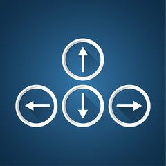 vector arrow keyboard buttons