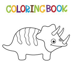 Cute Dino coloring book