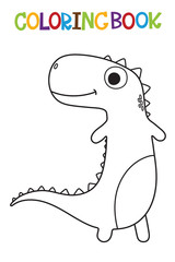 Cute Dino coloring book
