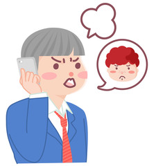 スマホで母親と喧嘩をする子ども