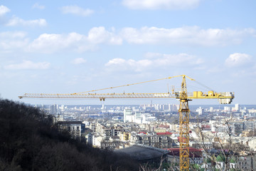 Сonstruction of a multi-storey residential building. Construction works.