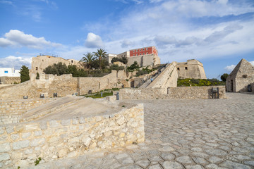 Fototapeta premium Historic center, Dalt Vila, Unesco world heritage site, Ibiza, Eivissa, Spain.