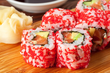 Japanese sushi rolls