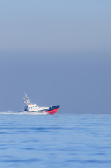 SEARCH AND RESCUE - Rescue boat on the sea patrol