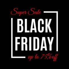 Fototapeta premium Black Friday Sale banner template. Discount background template. Vector illustration.