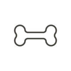 Boneicon vector. Line dog bone symbol.