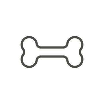 Boneicon vector. Line dog bone symbol.