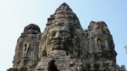 Fototapeta na wymiar Angkor, Bayon Südtor in Kambodscha