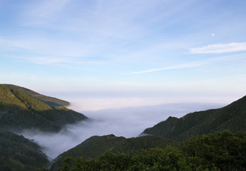 Sea of clouds viewed from Shiretoko Pass