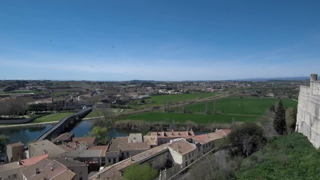 Drone en Béziers,ciudad de Francia en el departamento francés de Hérault, al suroeste de Montpellier. Video aereo con Drone