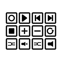 Music collection vector icon