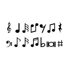 Music collection vector icon