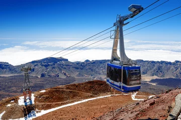 Foto op Aluminium cableway of volcano Teide,Tenerife © MIGUEL GARCIA SAAVED