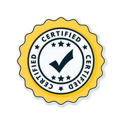 Certified label illustration