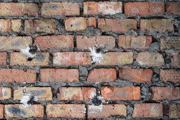The old red brick wall