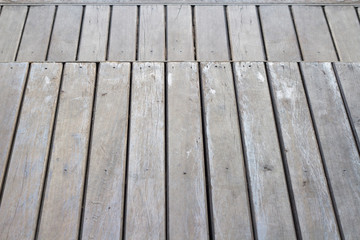 Mock up empty old wooden table of brown for presentation template