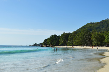 Fototapeta na wymiar Beau Vallon beach, Seychelles islands
