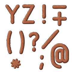 earth carved letters