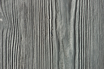 Wood texture. Gray timber board with weathered crack lines. Natural background for shabby chic design. Grey wooden floor image. Aged tree surface close-up backdrop template