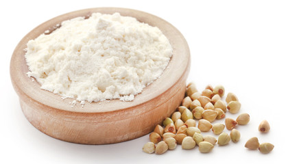 Buckwheat with flour