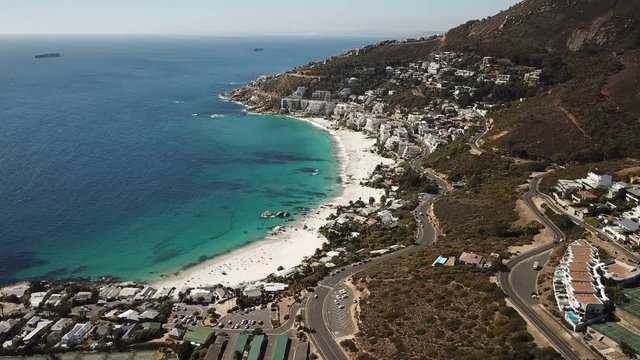 Clifton beach with Lion's Head in Cape Town