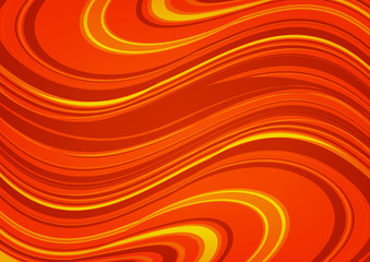 Beautiful Waving Orange Abstract background,Wonder and Cream concept,design for texture and template,with space for text input,Vector,Illustration.