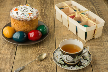 Festive table, laid for Easter