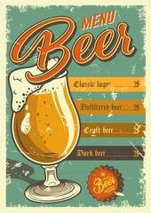 Vintage pub poster design. © DGIM studio