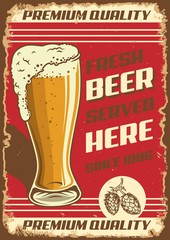 Vintage pub poster design. © DGIM studio