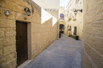 Mediterranean style street in Malta