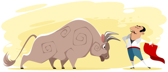 Toreador and bull