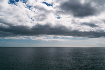 Ocean and dramatic clouds