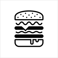 Burger Icon, Fast Food Burger