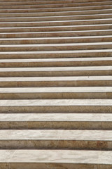 Stone stairs on the street, no people