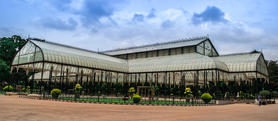 Image of Wide Glass house at Lalbagh in Bangalore - Powered by Adobe