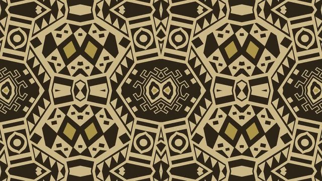 Kaleidoscope seamless loop sequence mandala patterns abstract multicolored motion graphics background. Ideal for yoga, clubs, shows