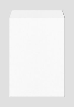 Large A4 white enveloppe mockup template