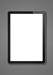 Digital tablet pc, smartphone template isolated on dark grey