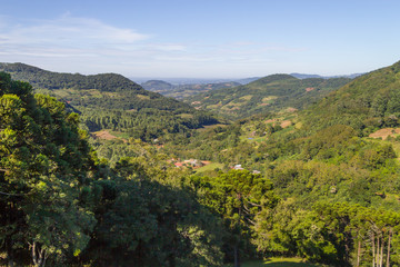 Obraz premium Farm in a valley