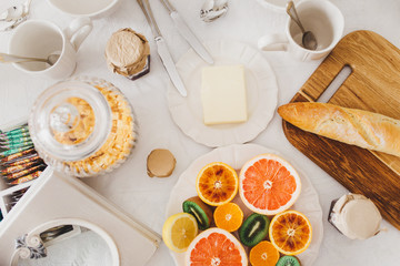Breakfast table decoration