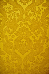 Vintage golden wallpaper.