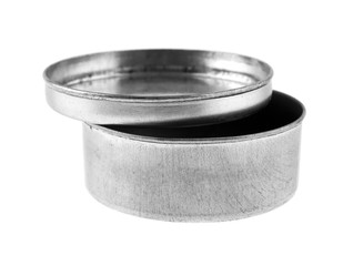 metal box isolated on white background