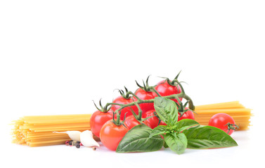 Spaghetti with vegetables