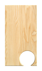 Light wood alphabet, isolated on a white background. 3D Illustration.