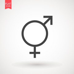 Gender sign icon. Male and female sign vector. Vector illustration on isolated background. Business concept men and women pictogram.