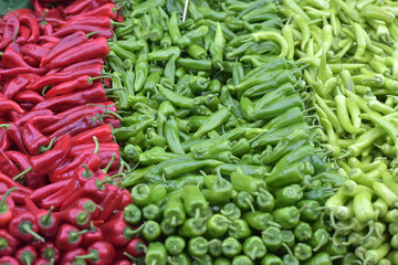 red and green pepper