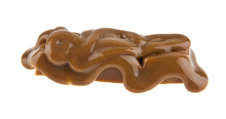 caramel isolated on white background
